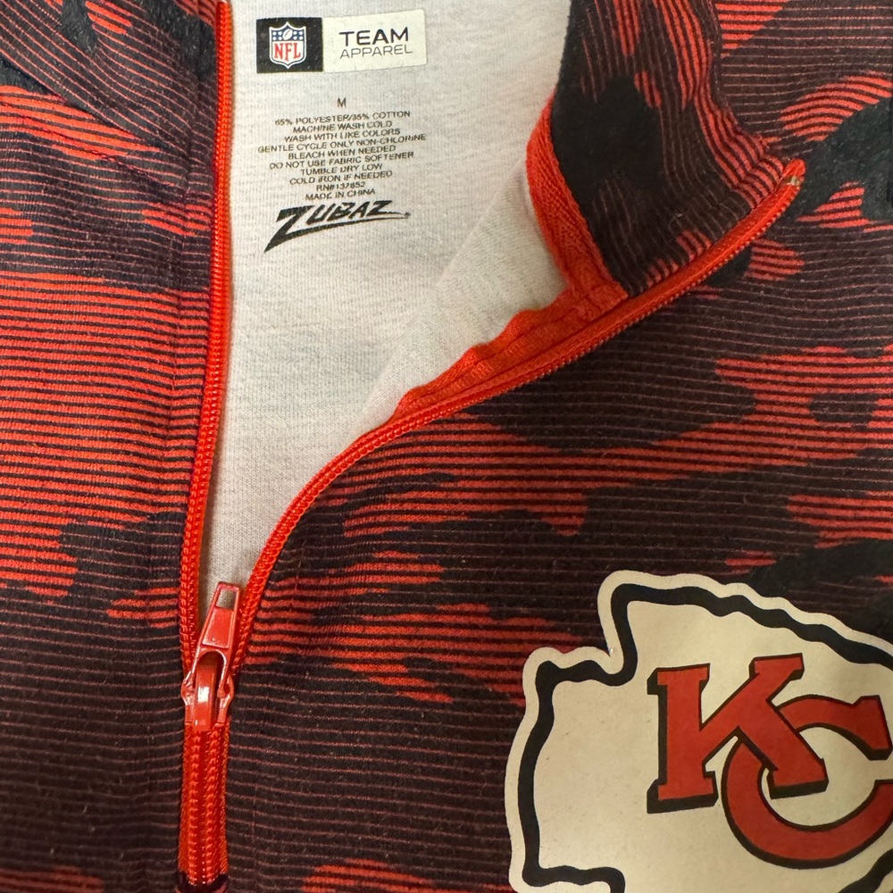 NFL Team Apparel Kansas City Chiefs Zubaz Jacket